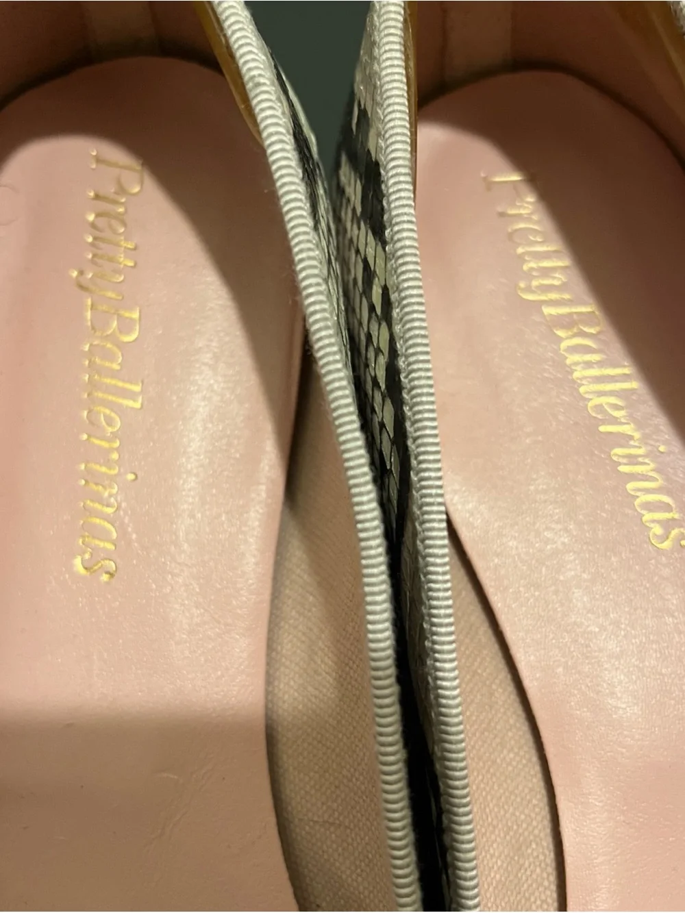 Pretty Ballerinas Angel Flats leopard pattern with tassels sz 39 us 8